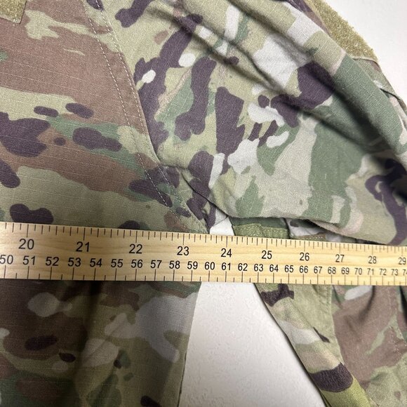 US Military Army Unpatched Field Coat Jacket Men L Camo Green Outerwear Brown - Picture 9 of 12